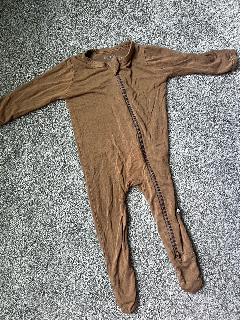 Kyte BABY Brown Footie Pajamas